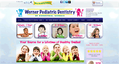 Desktop Screenshot of childrensdentistwoodstock.com